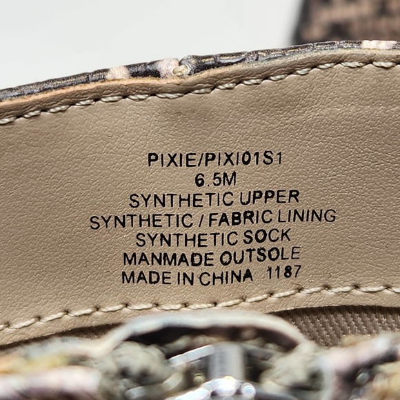 Steve Madden Pixie Gray Snake Print Faux Leather Ankle Boots 6.5 M Stacked Heel - Picture 5 of 8